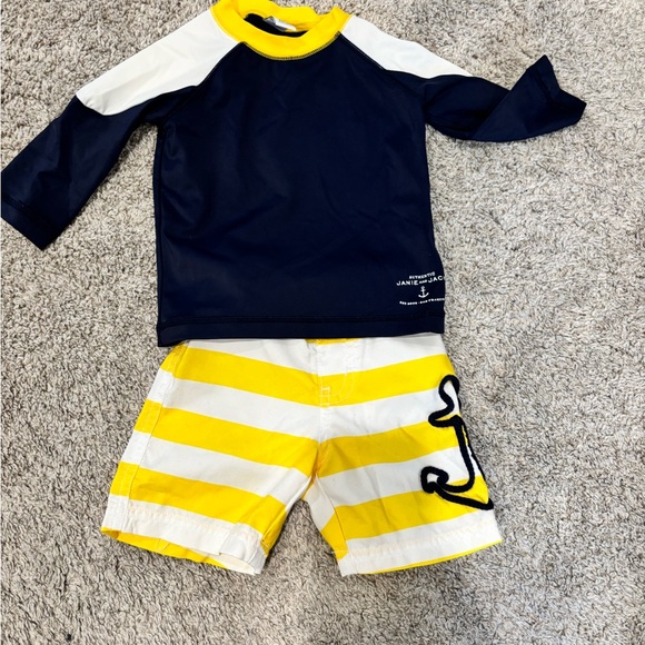 Janie & Jack Baby Rashguard Set - Picture 1 of 3